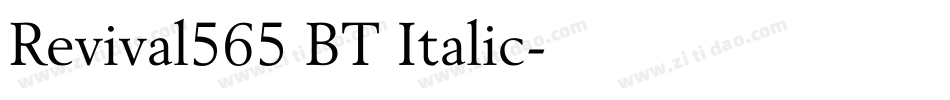 Revival565 BT Italic字体转换